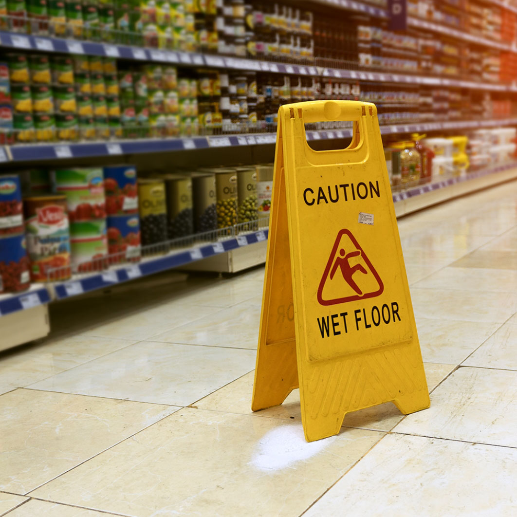 Premises liability attorney consulting with client